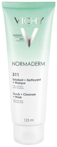Normaderm 3 in 1 Scrub + Cleanser + Mask 125 ml