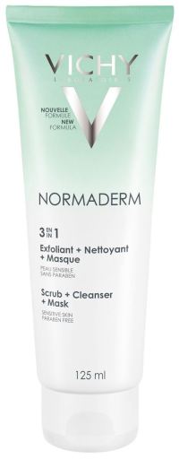 Normaderm 3 in 1 Exfoliant + Cleanser + Mask 125 ml
