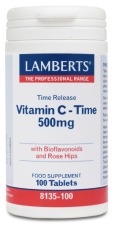 Vitamin C 500 mg Sustained Release with Bioflavonoids and Rose Hips 100 Tablets