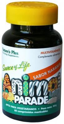 Animal Parade Children&#39;s Multivitamin Orange Flavor 60 Tablets