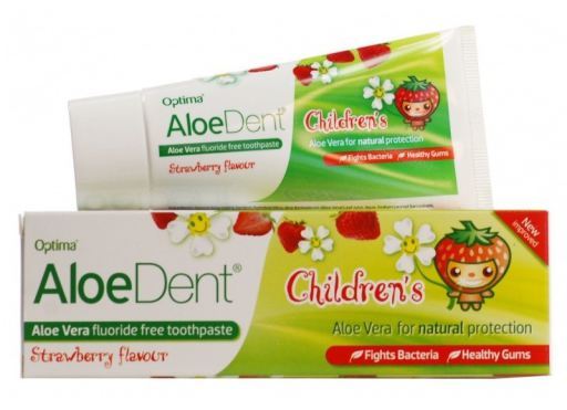 Dentifrico Aloe Vera Without Fluor Strawberry Children 50 ml