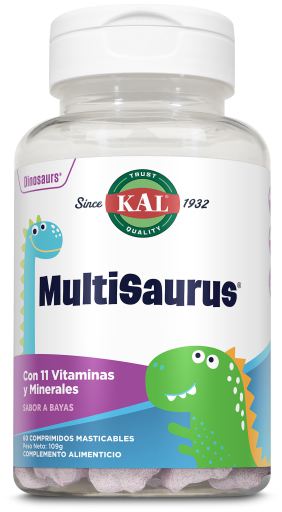 Kal Multisaurus Multinutrients 60 Chewable Tablets
