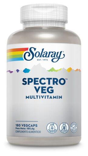 Solaray Vegetarian Spectrum Multivitamin 180 Vegetable Capsules