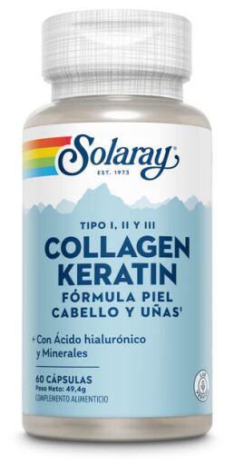 Solaray Collagen Keratin 60 Capsules
