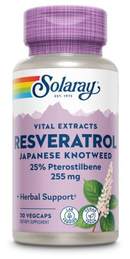 Solaray Super Resveratrol 250 mg 30 Vegetable Capsules