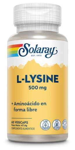 Solaray L-Lysine 500 mg 60 Capsules