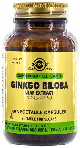 Ginkgo Biloba Leaf 60 Capsules