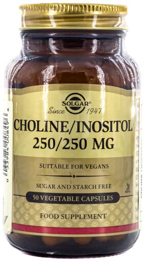 Choline Inositol 250/250 mg 50 Capsules