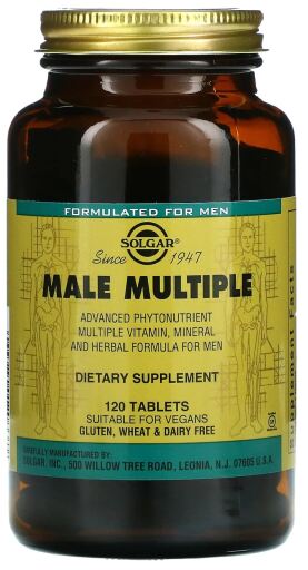 Male Multiple Multivitamin Complex 120 Tablets