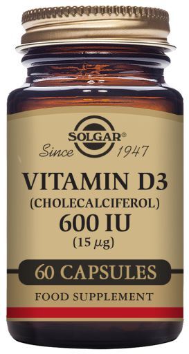 Vitamin D3 600Ui 15 mcg 60 Capsules