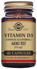 Vitamin D3 600Ui 15 mcg 60 Capsules