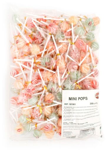 MINI POPS SURTIDOS 200 ud x 5 gr