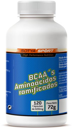 Branched Chain Amino Acids Bcaa's 120 Capsules