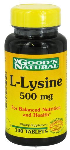 L-Lysine 500 Mg. 100 Tablets