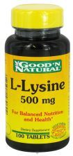 L-Lysine 500 Mg. 100 Tablets