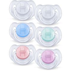 Translucent Classic Pacifiers 6 to 18 Months 2 pcs