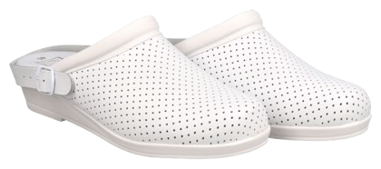Cinfa White Comfort Clog with T/39 strap