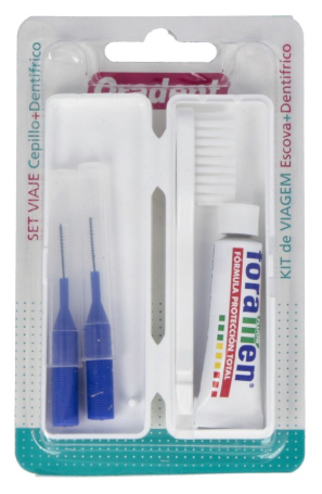 Oradent Travel Set Brush + Toothpaste 5 ml + 2 interdentals