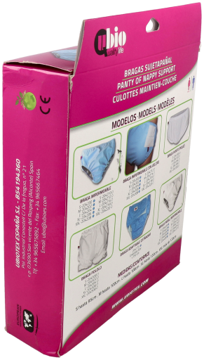 White waterproof diaper support panty XL