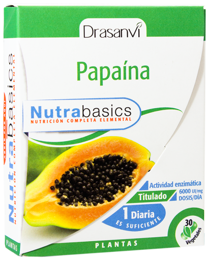 Papain 30 capsules Nutrabasicos