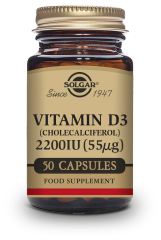 Vitamin D3 2200 iu (55 μg) (Cholecalciferol) 100 Capsules