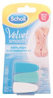 Scholl Velvet Nail File Replacement 3 pieces