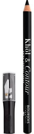 Kohl&amp;Contour Eyeliner and Pencil Sharpener Black 1.2 gr