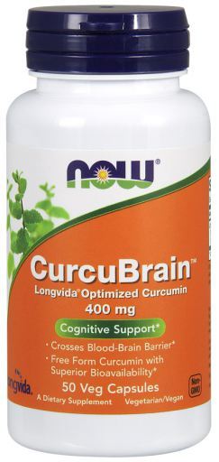 CurcuBrain 400 mg 50 Vegetable Capsules