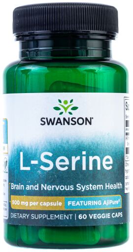 Ajipure L-Serine 500 mg 60 Capsules