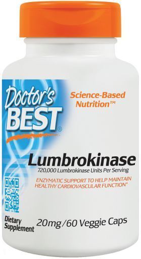 Lumbrokinase 20 mg 60 Capsules