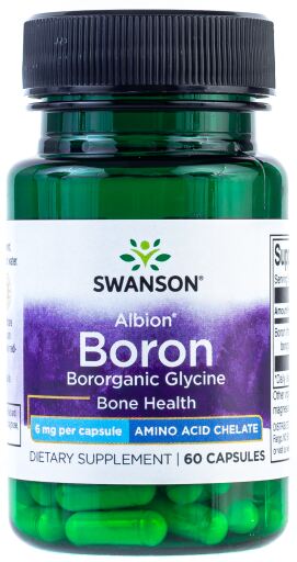 Boron from Albion Boroganic Glycine 6mg 60 Capsules