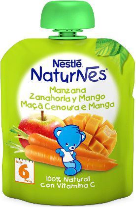 Bag Naturnes Apple Carrot Mango 6 Months 90gr