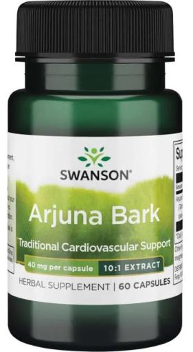 Full Spectrum Arjuna Bark 10: 1 Extract 40 mg 60 Capsules