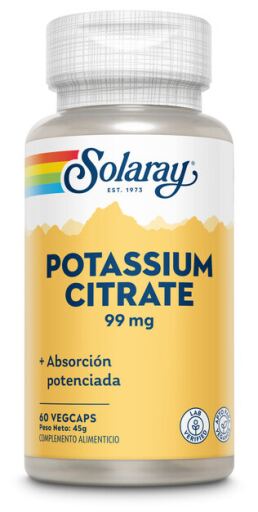 Solaray Potassium Citrate 99 mg 60 Capsules