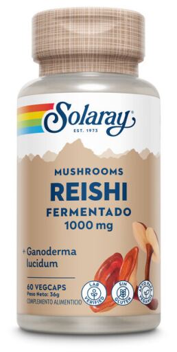 Solaray Fermented Reishi 500 mg 60 Vegetable Capsules