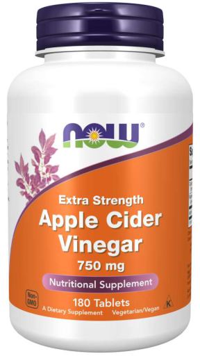 Apple Cider Vinegar 750 mg Extra Strength 180 Tablets