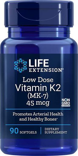 Vitamin K2 MK-7 Low Dose 45 mcg 90 Pearls