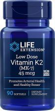 Vitamin K2 MK-7 Low Dose 45 mcg 90 Pearls
