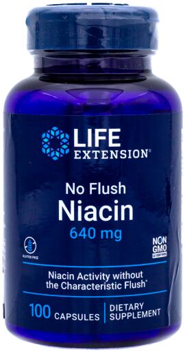 No Flush Niacin 640 mg 100 Capsules