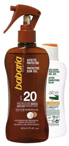 Coconut Sunscreen Oil SPF 20 + After Sun Balm