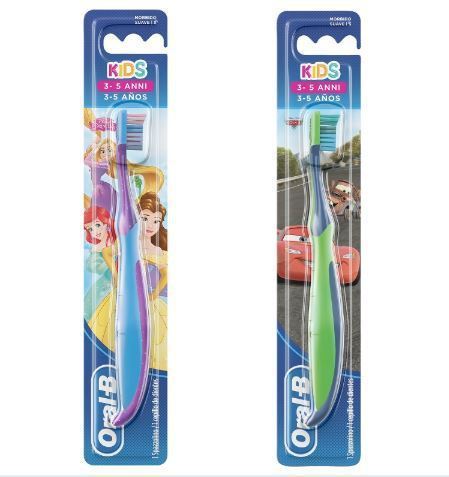 Brush Kids Teeth Manual With Princesses Or Characters From Cars 3-5 Years Soft
