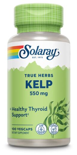Solaray Kelp 550 mg 100 Vegan Capsules