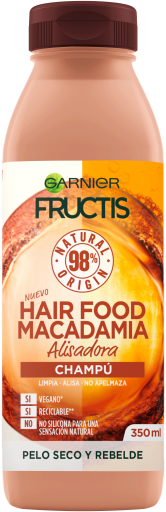 Fructis Hair Food Macadamia Straightening Shampoo 350 ml
