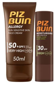 Allergy Facial Cream SPF 50+ 50 ml + Lip Stick SPF 30 4.9 gr