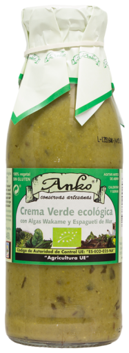 Organic Green Cream with Wakame Seaweed and Spaghetti 500ml