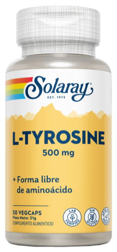 L-Tyrosine 500 Mg 50 Vegetable Capsules