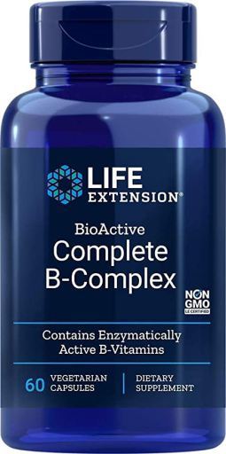 Life Extension BioActive Complete B-Complex 60 Vegetarian Capsules