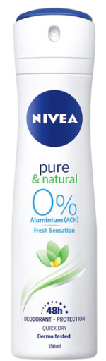 Deodorant Spray 0% Aluminum Pure &amp; Natural 150 ml