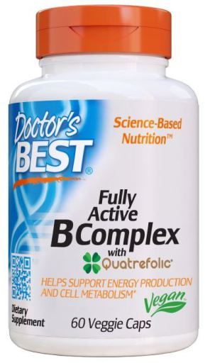 Fully Active B-Complex with Quatrefolic 60 cápsulas vegetarianas