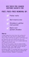 Soak em off sachets False Nail Remover 100 units